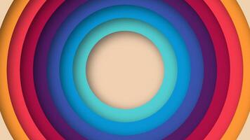 Vintage abstract background with colorful circles. Funky 1970s 1980s 1960s retro vibes. Groovy geometric pattern for design, wallpaper, or branding. vector