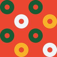 Seamless decorative pattern combining circular grid and minimalist dots. Ideal for chic visuals, wrapping, packaging, and creative identity work. vector