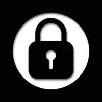 Lock unlock padlock icon. Sign of secure access, identity verification, open and closed lock, digital protection, account safety, login interface, privacy settings, cyber security. vector