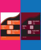 abstract modern travel flyer design layout template vector
