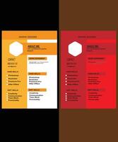 modern cv design layout vector