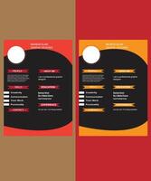 cv template design layout vector