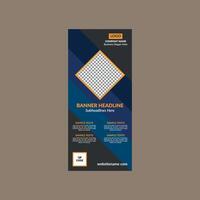 Modern Roll up Banner Design. Luxurious Layout Display for Promotional Campaign. vector