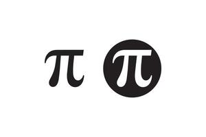 The pi symbol is shown in black and white vector