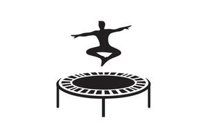 Trampoline icon silhouette silhouette illustration vector