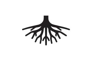 Tree root icon illustration vector