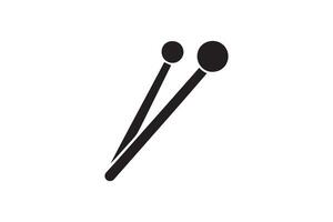 Two black and white icons of a pair of scissors vector