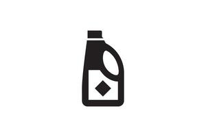 A black and white image of a bottle of cleaning product vector