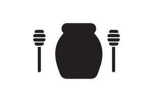 Honey jar icon illustration vector