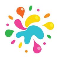 Whimsical Splash of Rounded Candy Colored Elements vector