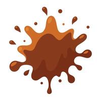Decadent Abstract Splash of Melted Chocolate vector