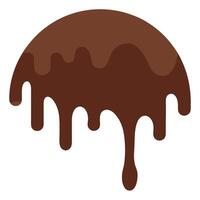 Abstract Art of a Chocolate Splash Paint Like Fluid vector
