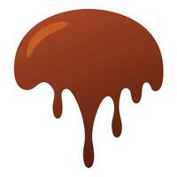 Deep Brown Chocolate Splash with a Smooth Gradient vector