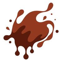 High Resolution Macro Shot of Chocolate Swirl Glossy Texture vector