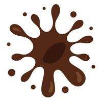 High Resolution Dynamic Chocolate Splash in Mid Air vector