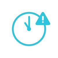 Time delay icon. Isolated on white. From blue icon set vector