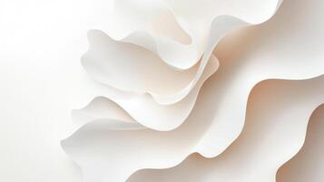 Soft wedding silk texture flowing with luxury background, reflecting elegant white ambiance and refined design possibilities photo
