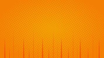 Orange halftone background with bottom sharp line. Suitable for comics, presentations, posters, etc. vector