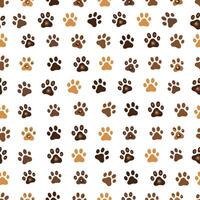 Leopard made of paw print seamless fabric design pattern vector