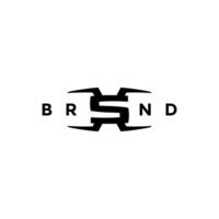Simple Spider Initial S Letter Logo Design. Initial Letter S With Spider Legs Logo Design. vector