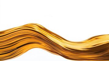 Gold paint creating across smearing surface, elegant artistic backdrop with metallic shimmer photo