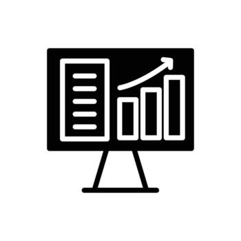 data monitor Analytics icon vector