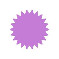 Bold abstract star icon. Modern star shape element. This graphic features a flat and simple design, representing brutalism with a y2k aesthetic. Suitable for contemporary art projects and trendy vector