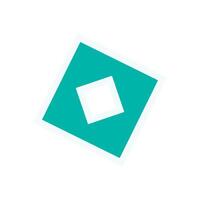 Brutalist abstract shape icon sticker. Minimal geometric figure as a modern symbol. Flat design element, y2k style, ideal for contemporary art projects, digital media, and creative branding. vector
