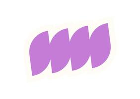 Brutalist abstract shape element sticker. Modern geometric figure with minimal form. Unique design element, y2k aesthetic, bold graphic style, perfect for contemporary projects. vector
