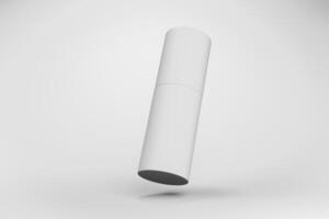 4. Blank packaging cosmetic without any labels intended for packaging design 3D render. photo
