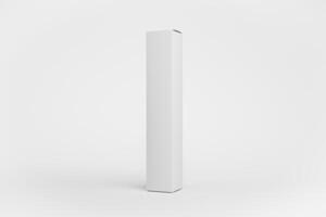 11. Blank packaging cosmetic without any labels intended for packaging design 3D render. photo