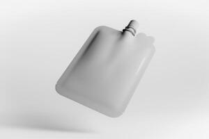 6. Blank packaging cosmetic without any labels intended for packaging design 3D render. photo
