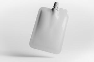 8. Blank packaging cosmetic without any labels intended for packaging design 3D render. photo