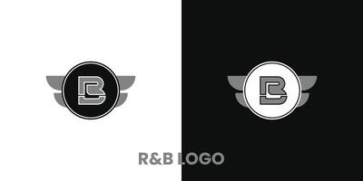 Two logos for a company that is called rb logo vector