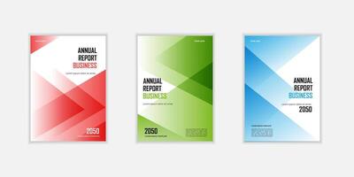 Modern folding ribbon theme book cover template in gradient color. A4 size book cover template for annual report, magazine, booklet, proposal, portfolio, brochure vector