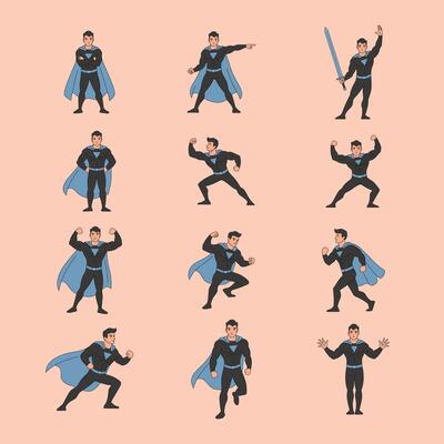 Heroic and Powerful Poses Strong Character Reference
