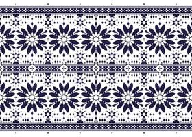 ethnic fabric seamless pattern, blue and white color, design for cloth, carpet, batik, ewallpaper, wrapping etc. vector