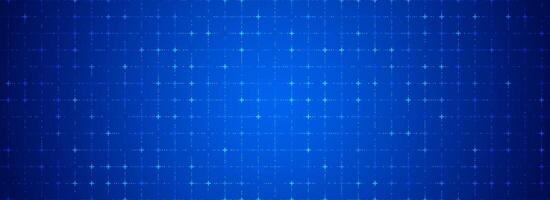 Blue glowing grid background. Cross dots tech square network backdrop. Abstract checkered dashboard pattern for science, technology, business, healthcare, medicine design template. vector