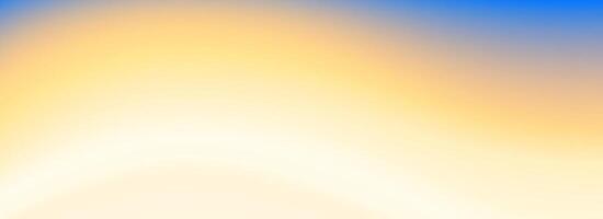 Calm beach gradient background. Abstract ocean coast concept. Smooth wavy seaside line backdrop. Blurred pastel light blue and yellow wave wallpaper. Soft summer shore banner template vector