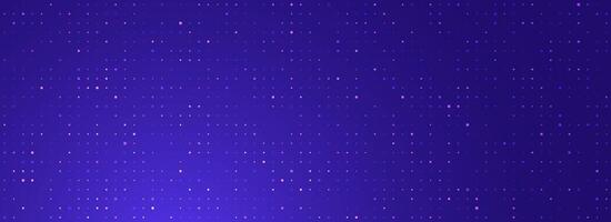 Purple glowing pixel dot pattern. Violet color mosaic pattern backdrop. Abstract neon technology grid wallpaper. Modern business, science, healthcare, medicine, presentation design background vector