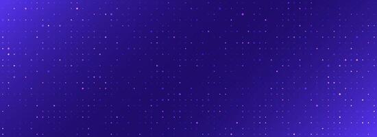 Bright glowing pixel dot pattern. Purple color mosaic pattern backdrop. Abstract neon grid wallpaper. Modern technology, business, science, healthcare, medicine, presentation design background vector