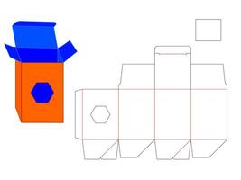Polygon Shape Window Box Template for Precision LASER Cutting vector