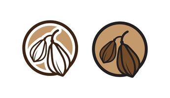 chocolate logo and cocoa icon and design vector