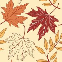 Seamless Pattern with Small Buds and Soft Linear Vines vector
