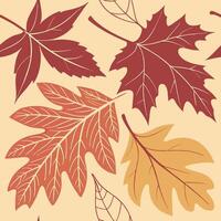 Minimal Botanical Repeat Design in Neutral Beige Tones vector