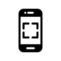Smartphone Icon Displaying Focus Brackets for Camera or QR Scanning vector