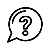 Question Mark Symbol Inside Speech Bubble for Query Representation vector