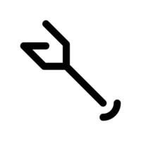 Minimalist Arrow Outline Symbol Pointing Towards Upper Right vector