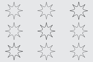 Geometric Starburst Pattern On Light Background For Minimalist Design Or Texture vector