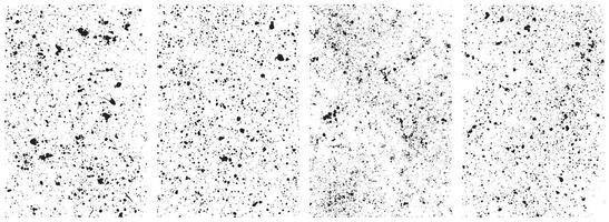 Abstract Ink Splatter Texture Set, Grunge Paint Drops and Dirty Spray Overlays Collection vector